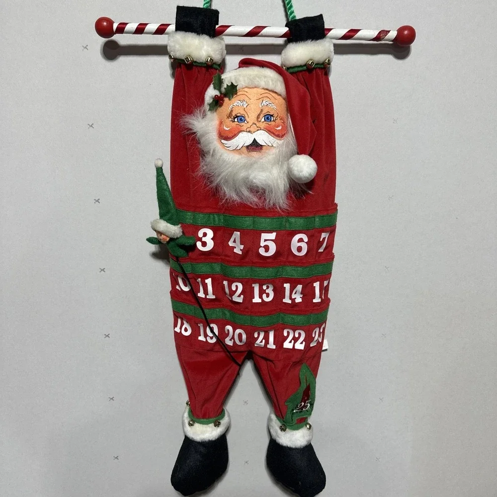 Annalee 2006 Santa Claus Advent Wall Countdown Christmas‎ Calendar Elf Marker